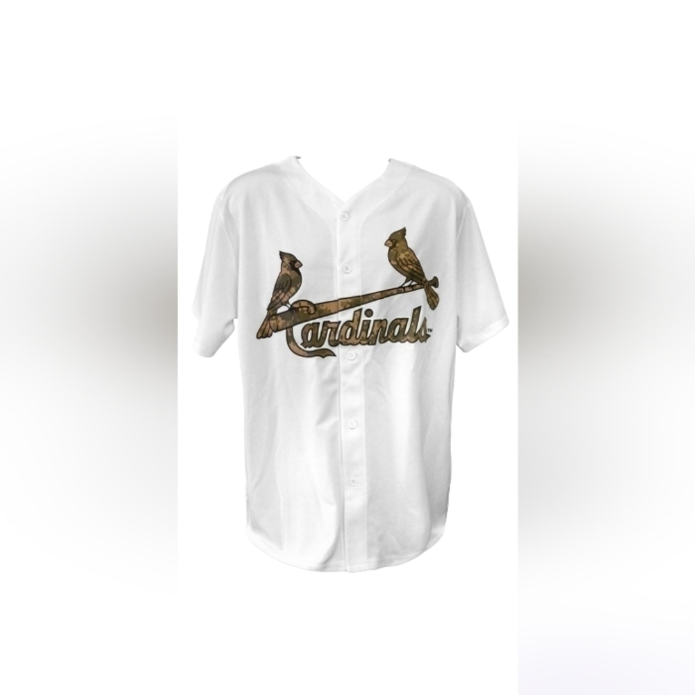 St. Louis Cardinals adult SGA XL Camo military baseball Jersey NWOT